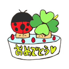 Mr. ladybug mushroom sticker #11150517