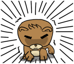 Action Grizzly Bear sticker #11151165