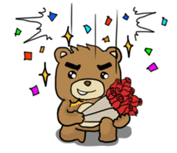 Action Grizzly Bear sticker #11151166