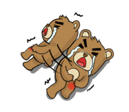 Action Grizzly Bear sticker #11151167