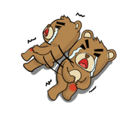 Action Grizzly Bear sticker #11151167