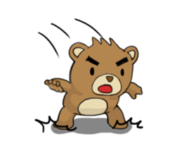 Action Grizzly Bear sticker #11151169