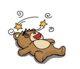 Action Grizzly Bear sticker #11151172