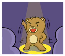 Action Grizzly Bear sticker #11151173