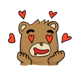 Action Grizzly Bear sticker #11151183