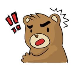 Action Grizzly Bear sticker #11151184