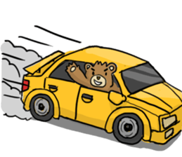 Action Grizzly Bear sticker #11151198