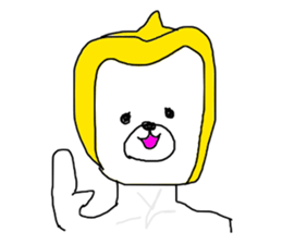 The green pepper bear sticker #11151951