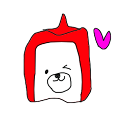 The green pepper bear sticker #11151952