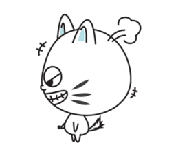One of us: Little White Cat sticker #11152042