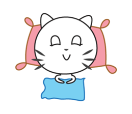 One of us: Little White Cat sticker #11152071