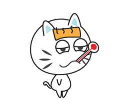 One of us: Little White Cat sticker #11152073