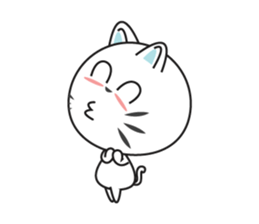 One of us: Little White Cat sticker #11152076