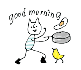 Cuisine is good at cat sticker #11152120