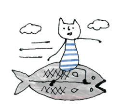 Cuisine is good at cat sticker #11152140