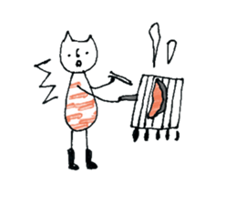 Cuisine is good at cat sticker #11152152