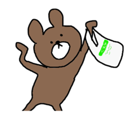 ninja bear 1 sticker #11152186