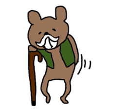 ninja bear 1 sticker #11152190