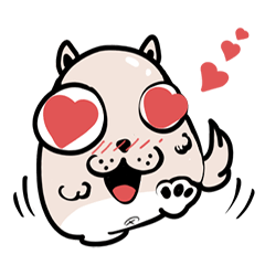 A Funny Shrugged Dog