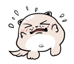 A Funny Shrugged Dog sticker #11152482