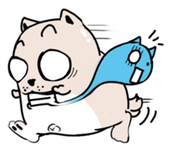 A Funny Shrugged Dog sticker #11152483