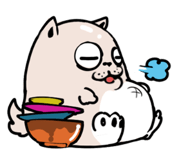 A Funny Shrugged Dog sticker #11152484