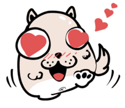 A Funny Shrugged Dog sticker #11152485