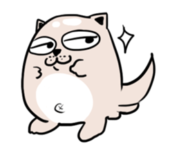 A Funny Shrugged Dog sticker #11152486