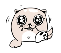 A Funny Shrugged Dog sticker #11152487