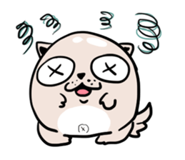 A Funny Shrugged Dog sticker #11152492