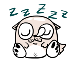 A Funny Shrugged Dog sticker #11152493