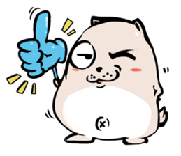 A Funny Shrugged Dog sticker #11152513