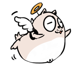 A Funny Shrugged Dog sticker #11152514