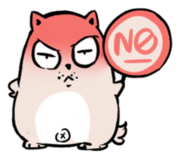 A Funny Shrugged Dog sticker #11152515