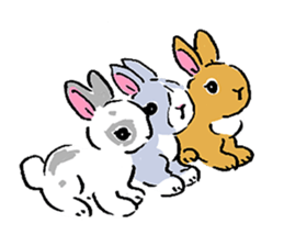 Schinako's Our Little Bunnies sticker #11152582