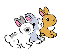 Schinako's Our Little Bunnies sticker #11152582