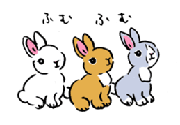 Schinako's Our Little Bunnies sticker #11152592
