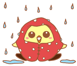 Lady chick Hiyotaso~rainy season&summer~ sticker #11152881