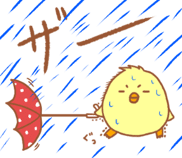 Lady chick Hiyotaso~rainy season&summer~ sticker #11152886
