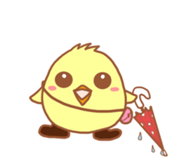 Lady chick Hiyotaso~rainy season&summer~ sticker #11152891