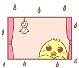 Lady chick Hiyotaso~rainy season&summer~ sticker #11152892