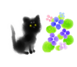 Sumi cat 2 sticker #11153609