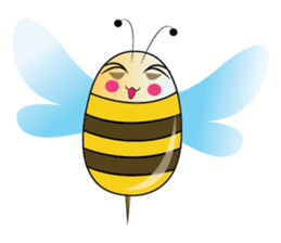 Fun and Personality Honeybee sticker #11153886