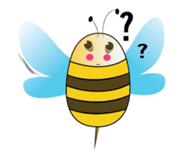 Fun and Personality Honeybee sticker #11153887