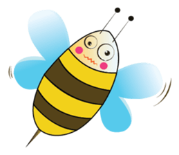 Fun and Personality Honeybee sticker #11153889