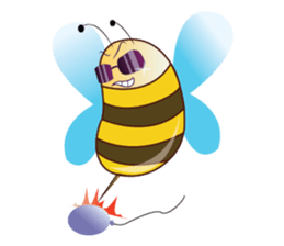 Fun and Personality Honeybee sticker #11153890