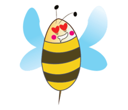 Fun and Personality Honeybee sticker #11153892