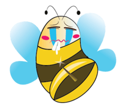 Fun and Personality Honeybee sticker #11153893