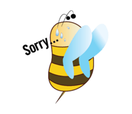 Fun and Personality Honeybee sticker #11153897