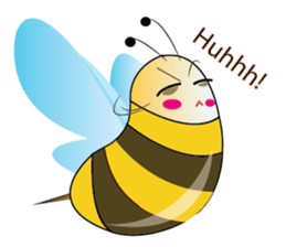 Fun and Personality Honeybee sticker #11153900